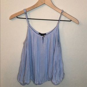 Light blue crop tank